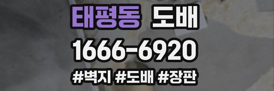 태평동 도배