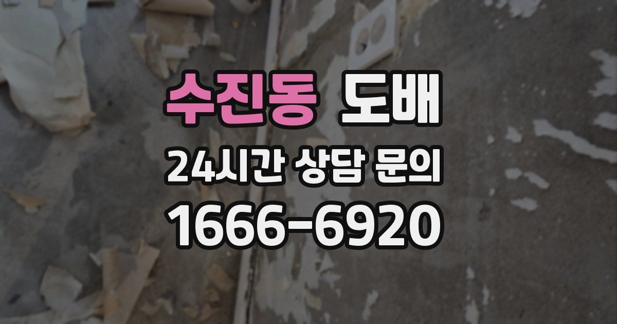 수진동 도배