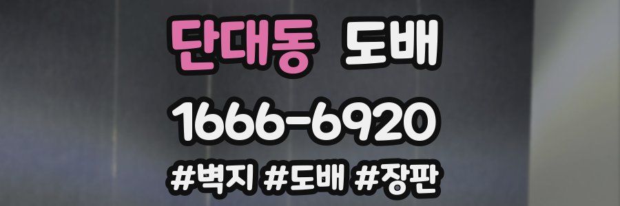 단대동 도배