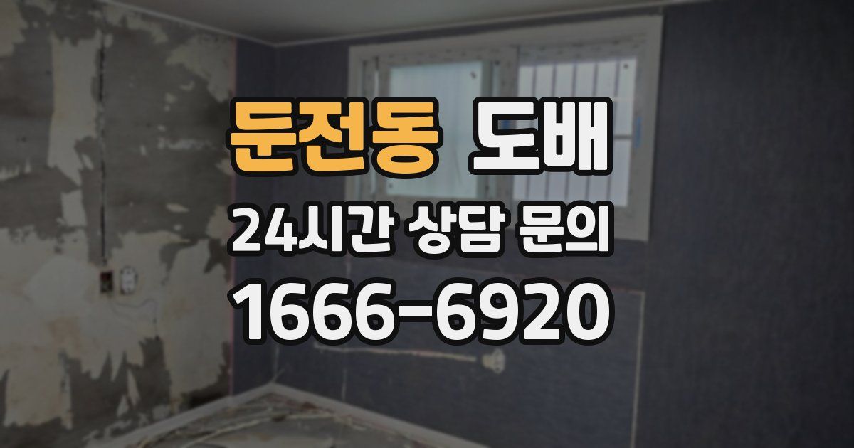 둔전동 도배
