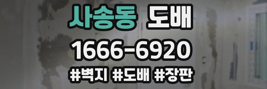 사송동 도배