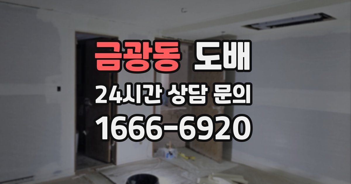 금광동 도배