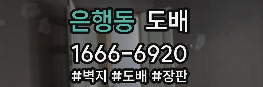 은행동 도배