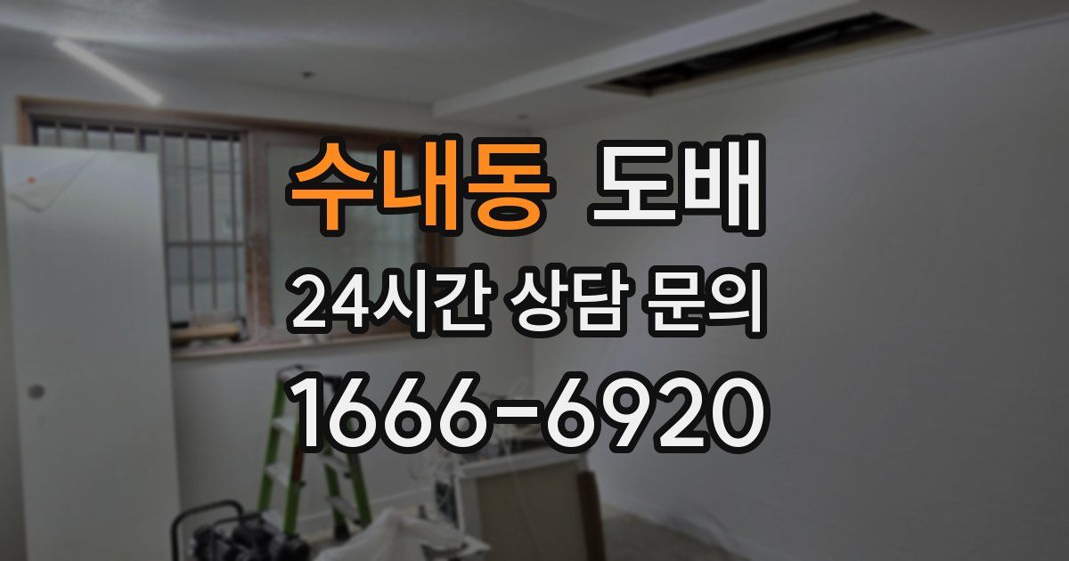 수내동 도배