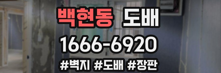 백현동 도배