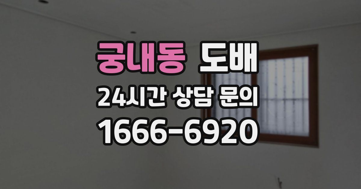 궁내동 도배