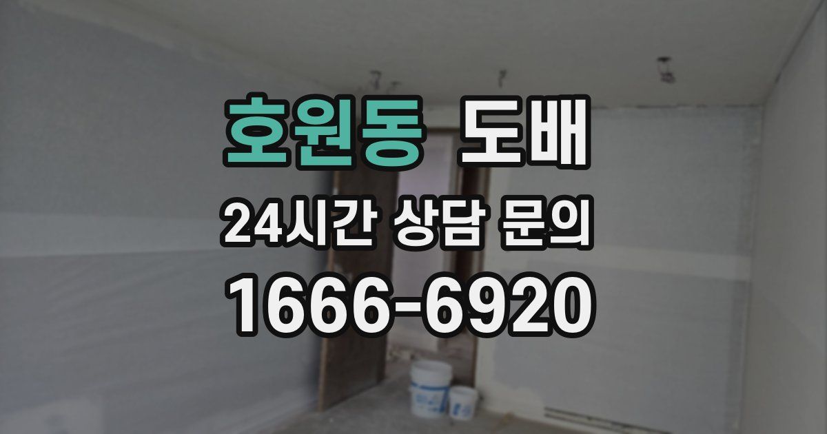 호원동 도배
