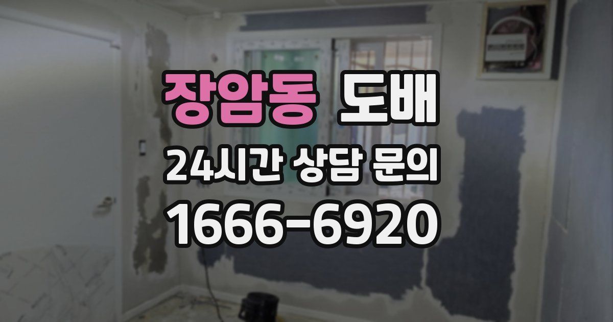 장암동 도배