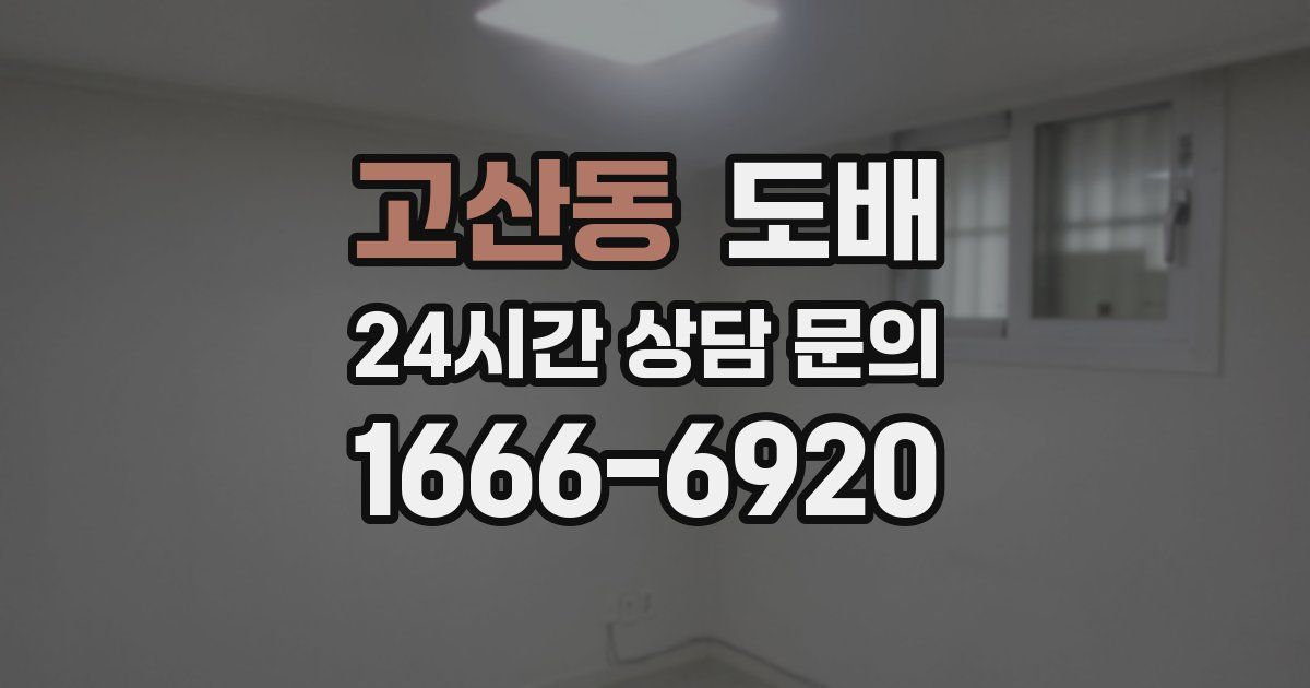 고산동 도배
