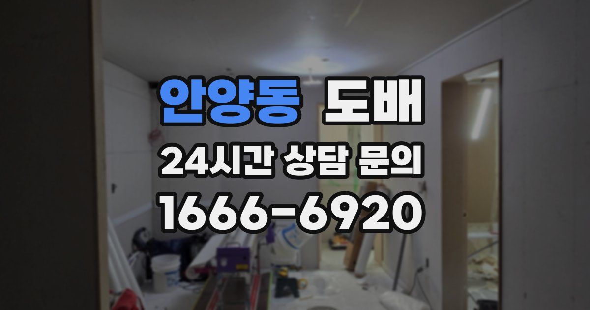 안양동 도배