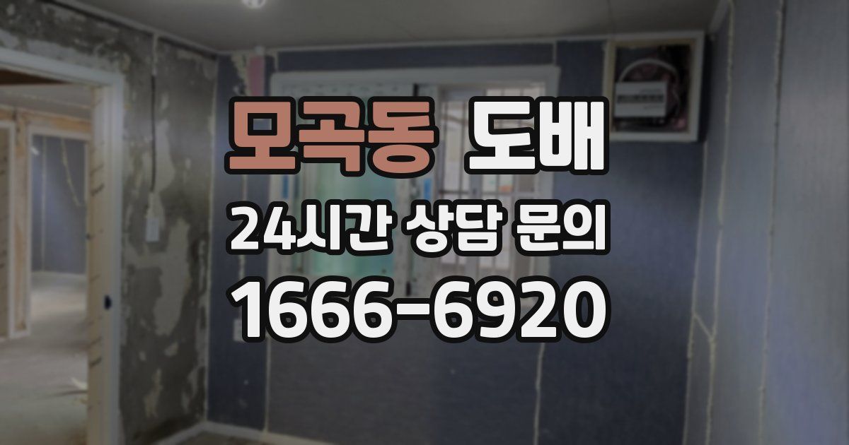 모곡동 도배