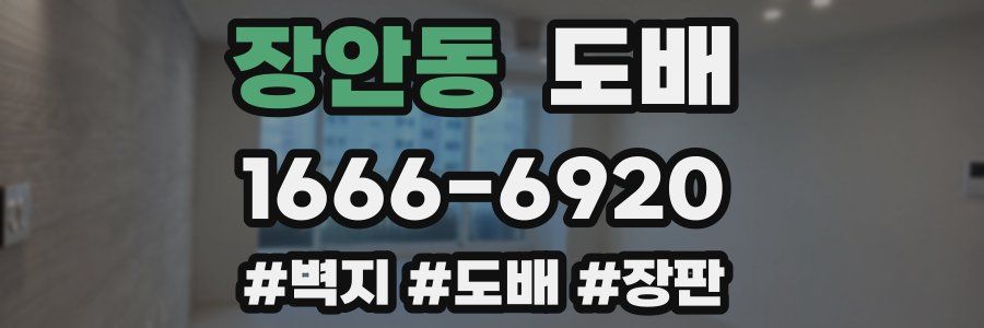장안동 도배