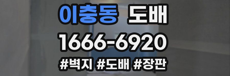 이충동 도배