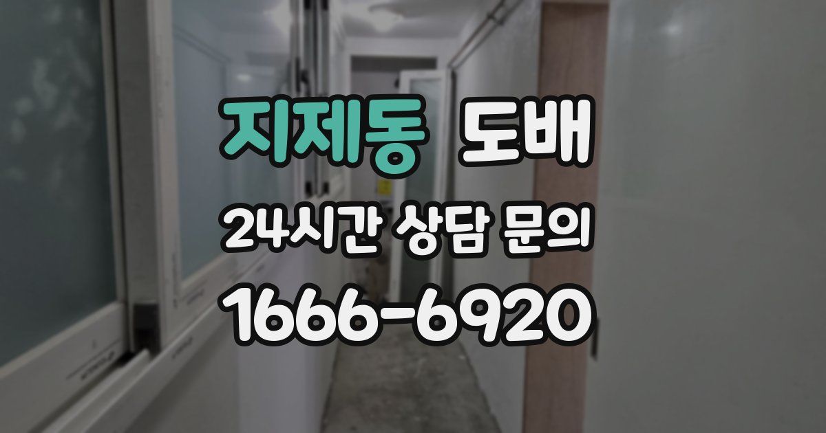 지제동 도배