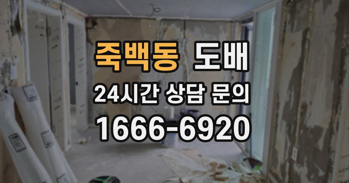 죽백동 도배