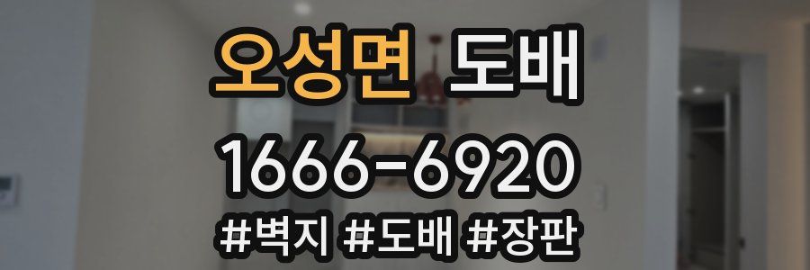 오성면 도배