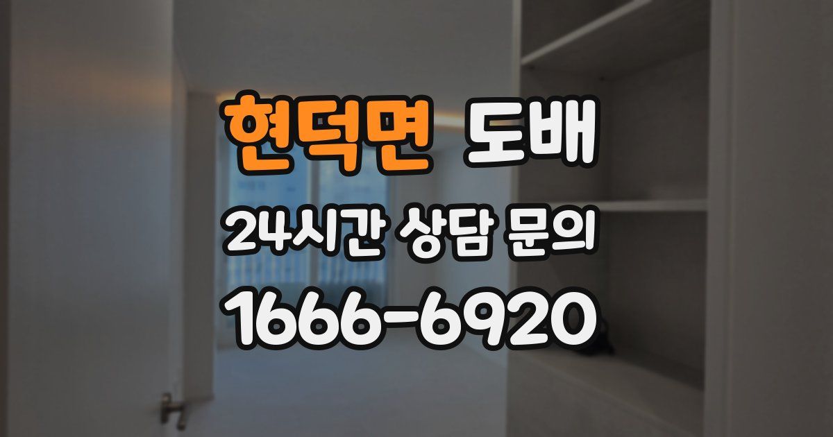현덕면 도배
