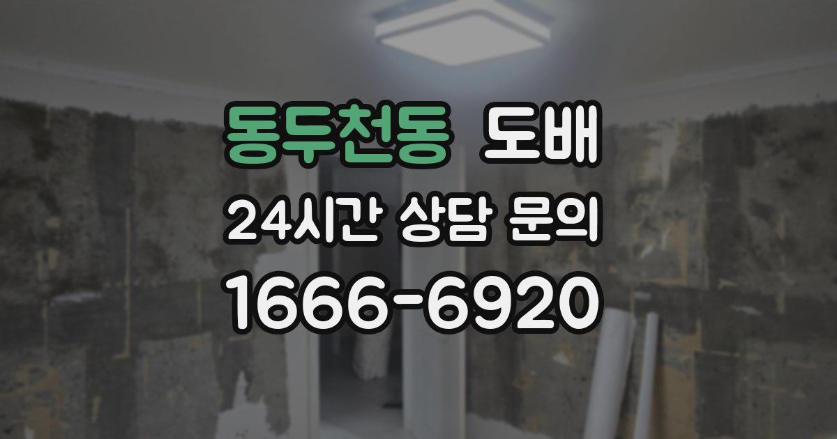 동두천동 도배