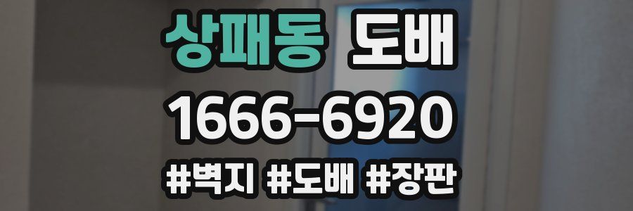 상패동 도배
