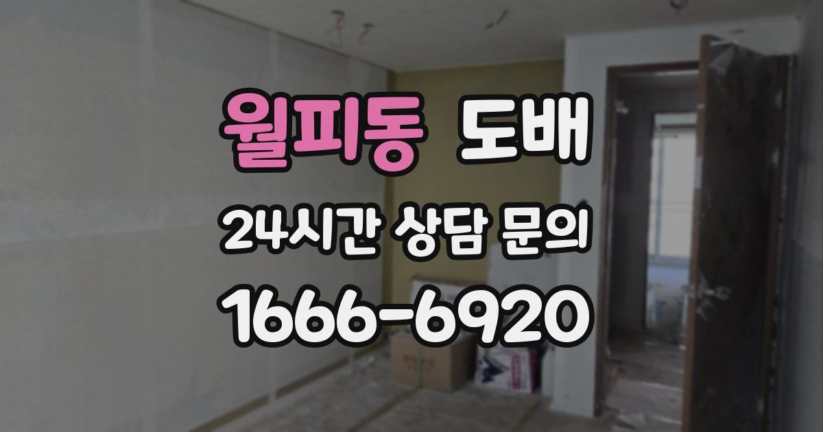 월피동 도배