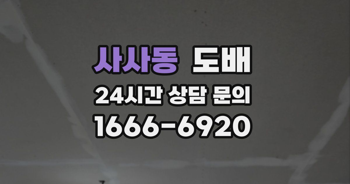 사사동 도배