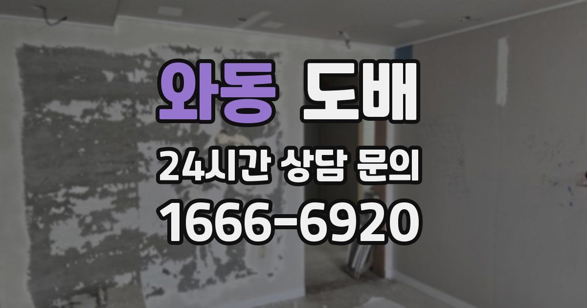 와동 도배