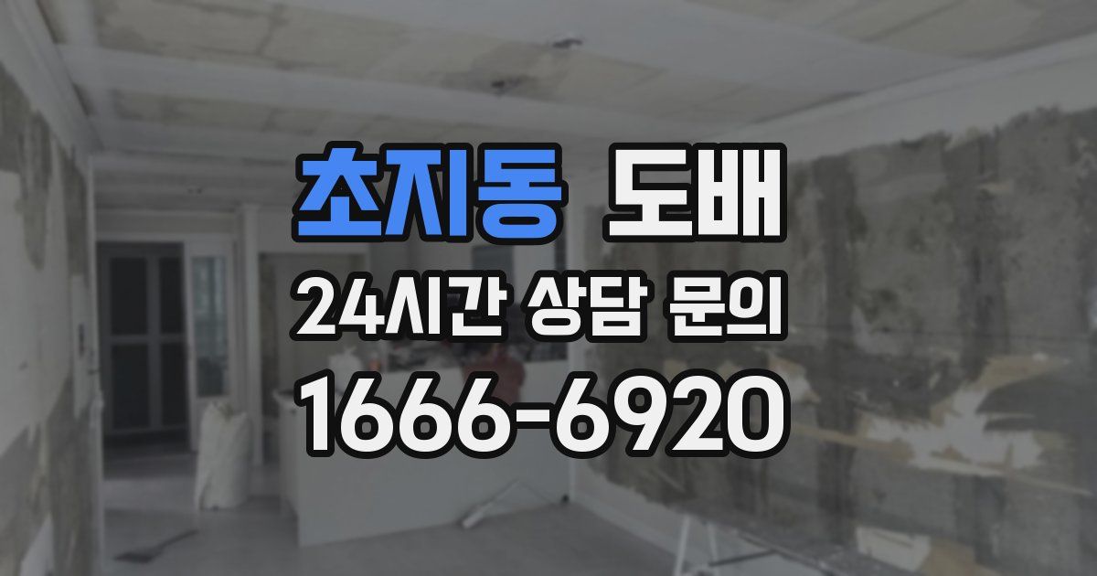 초지동 도배