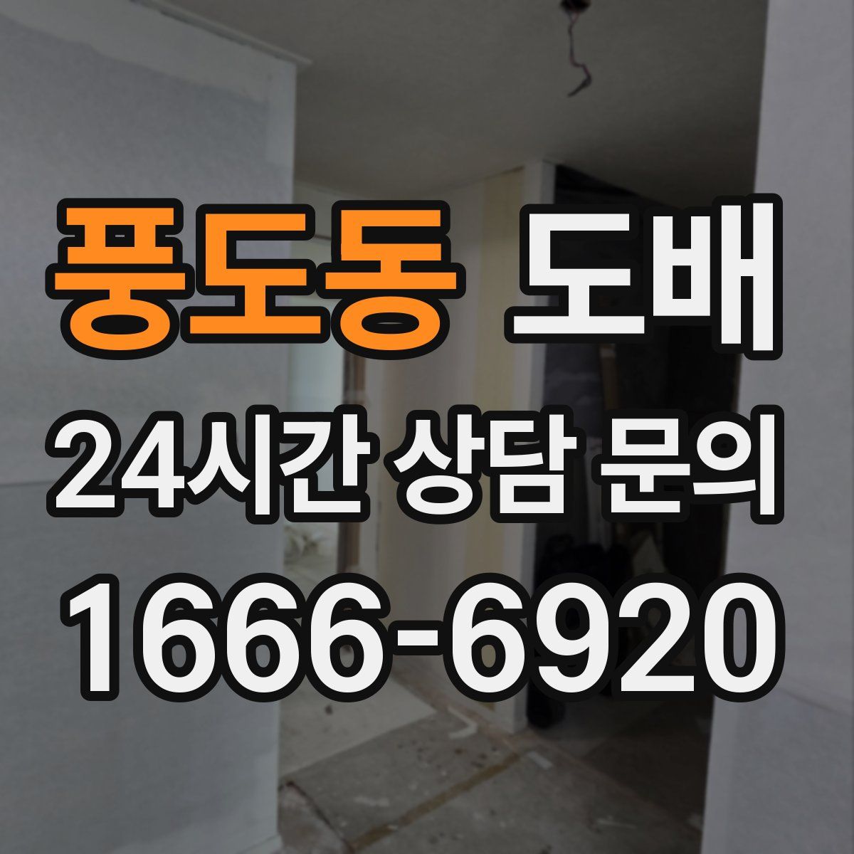 풍도동 도배