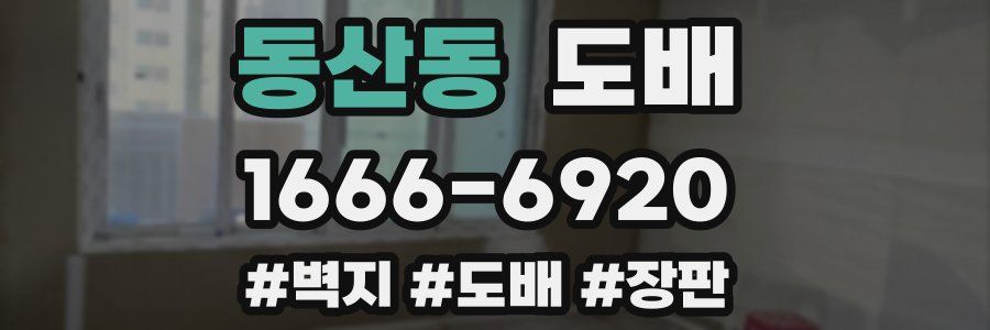 동산동 도배