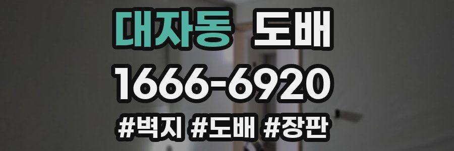 대자동 도배