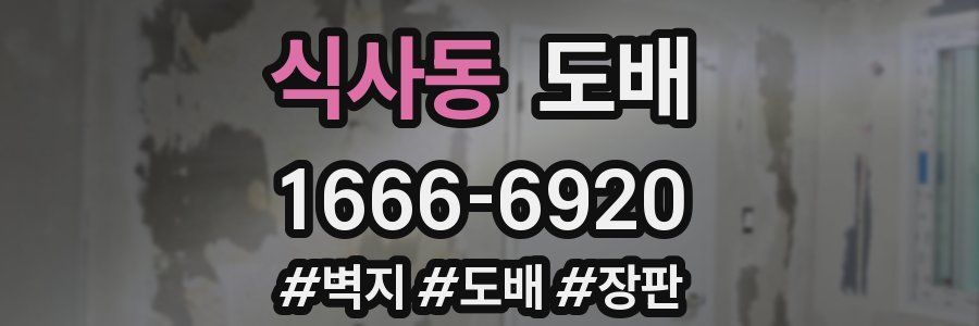 식사동 도배