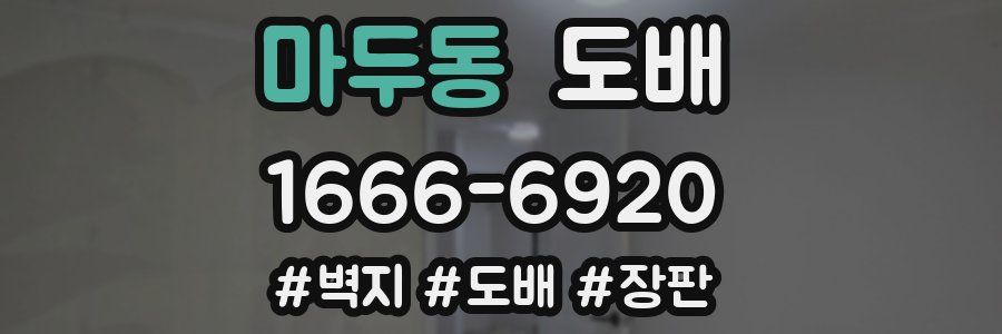 마두동 도배