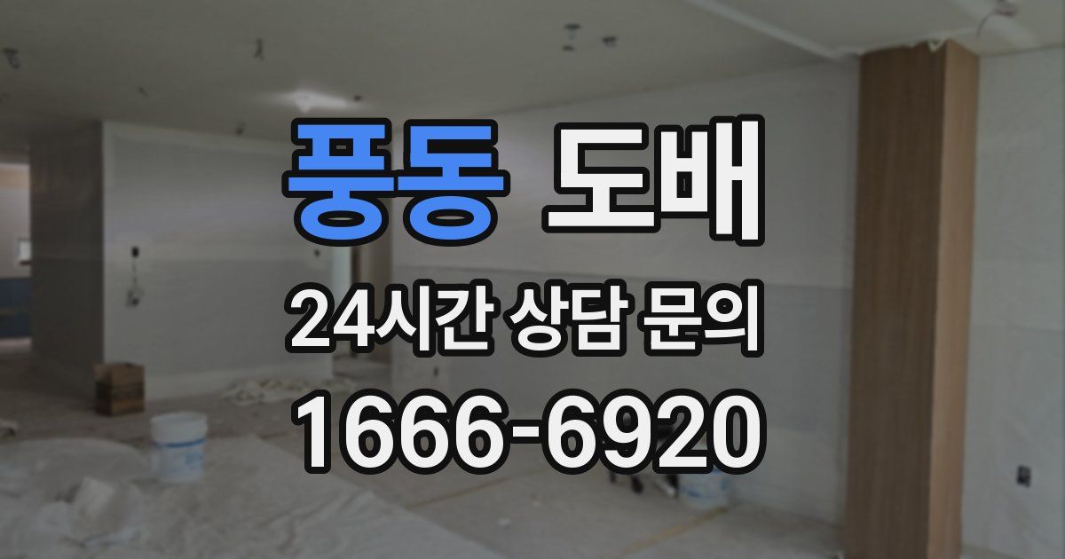 풍동 도배