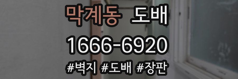 막계동 도배