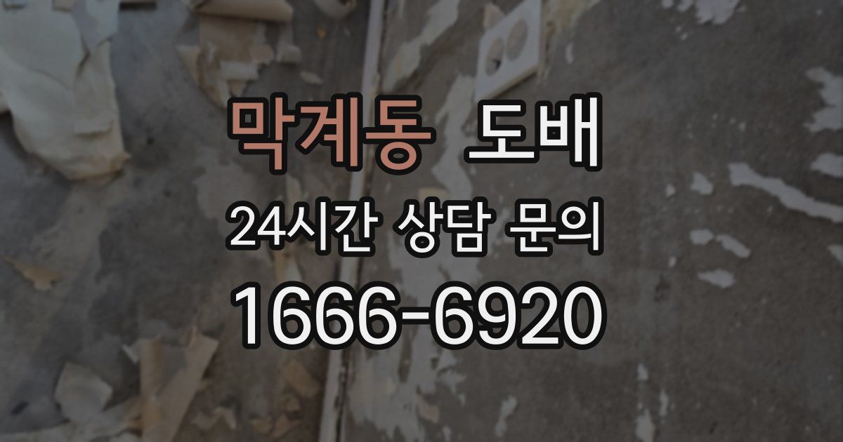 막계동 도배