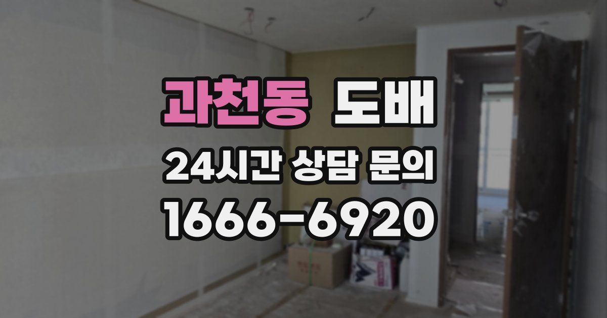 과천동 도배