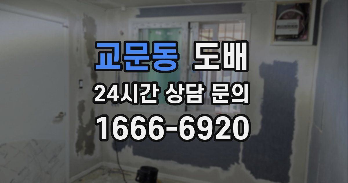 교문동 도배