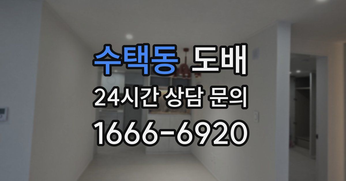 수택동 도배