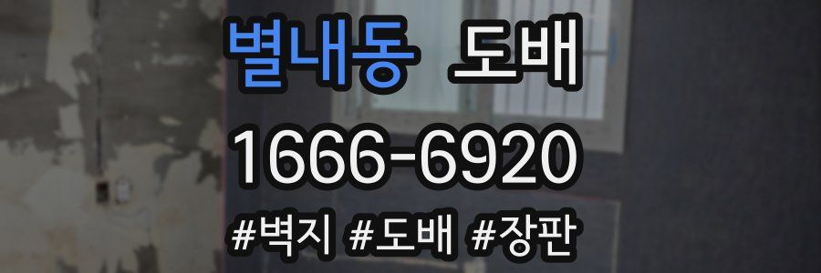 별내동 도배