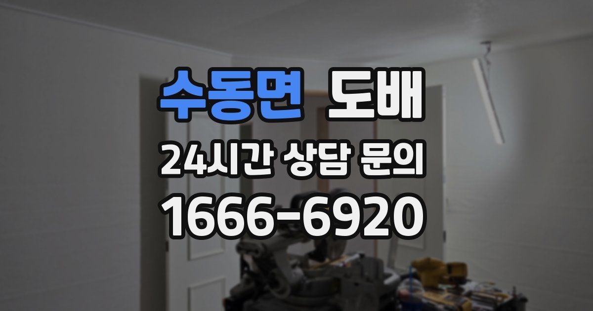수동면 도배