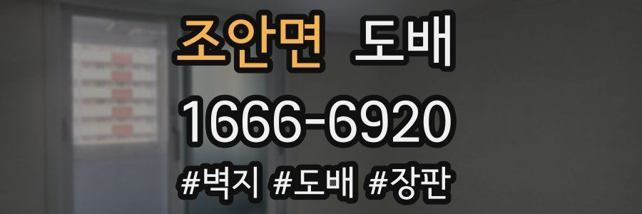 조안면 도배