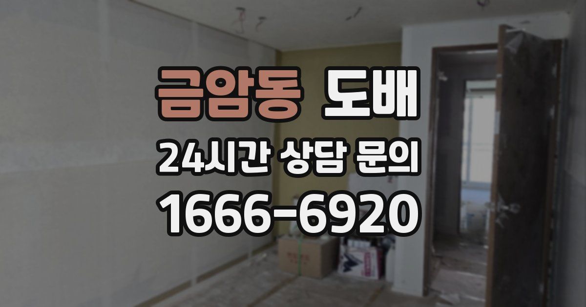 금암동 도배