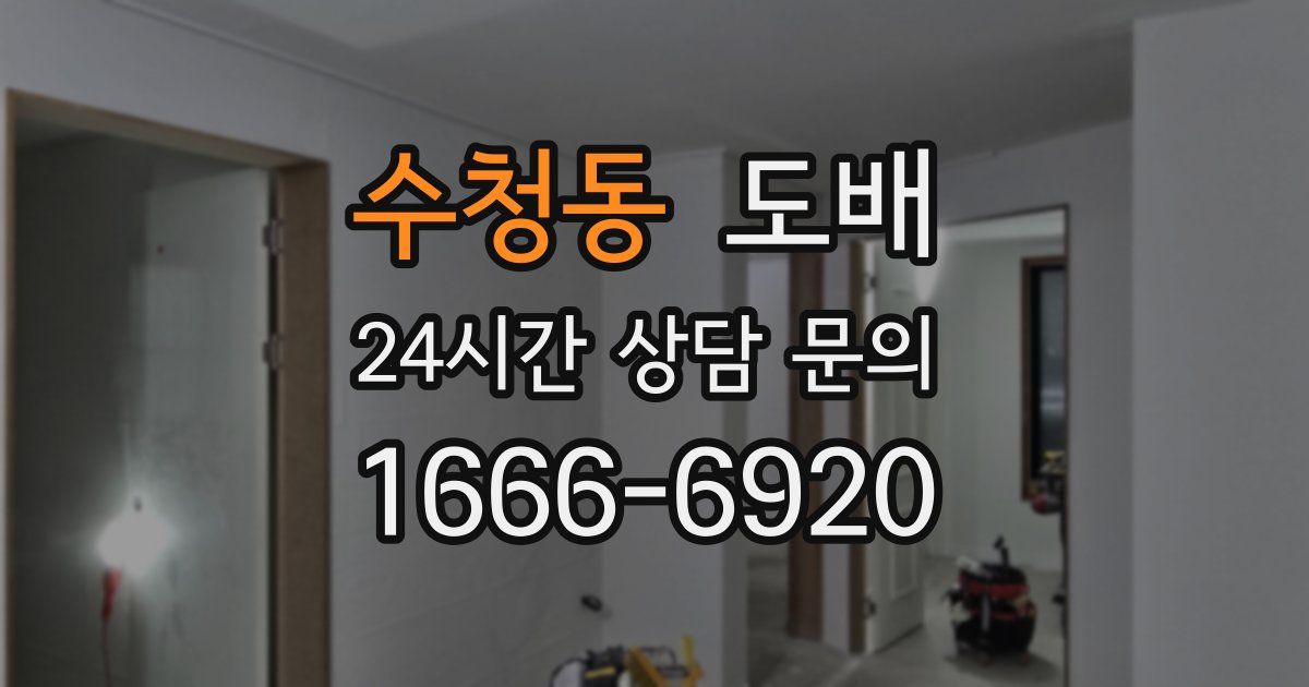 수청동 도배