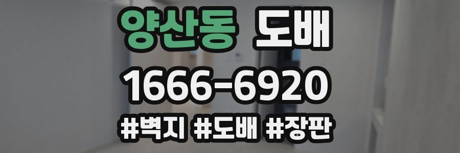 양산동 도배