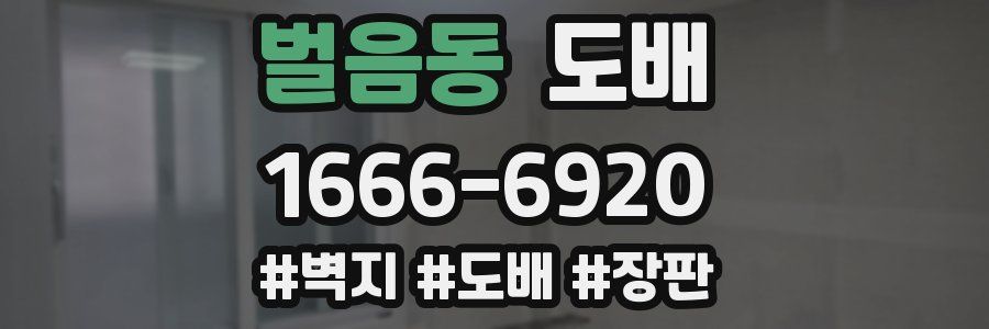 벌음동 도배