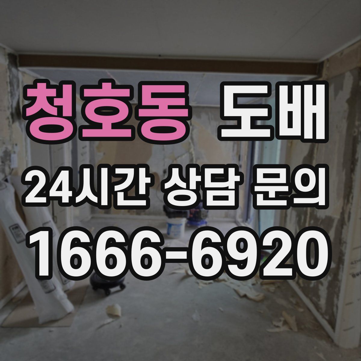 청호동 도배