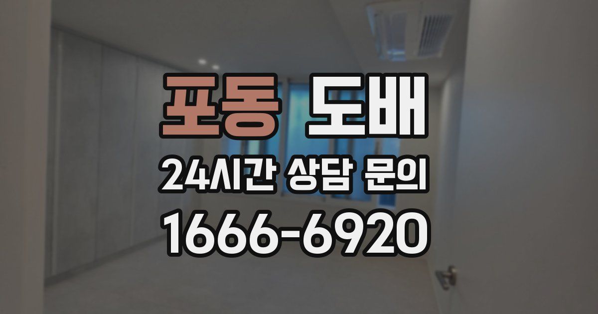 포동 도배
