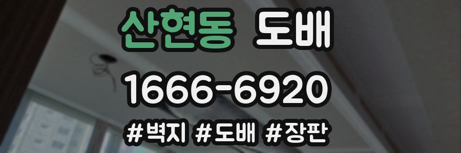 산현동 도배