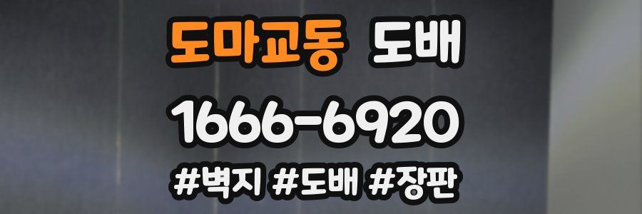 도마교동 도배