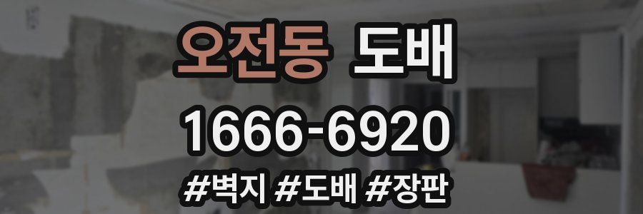 오전동 도배